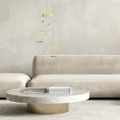 Straluma Design LED hanglamp 3-lichts rond goldleaf><noscript><img width=