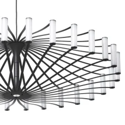 Straluma Design LED hanglamp Wheel zwart 75 cm> Hanglampen|Eettafellampen