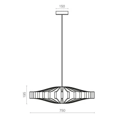 Straluma Design LED hanglamp Wheel zwart 75 cm><noscript><img width=