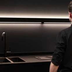 Straluma Design LED wandlamp zwart met Gesture Control 180 cm><noscript><img width=