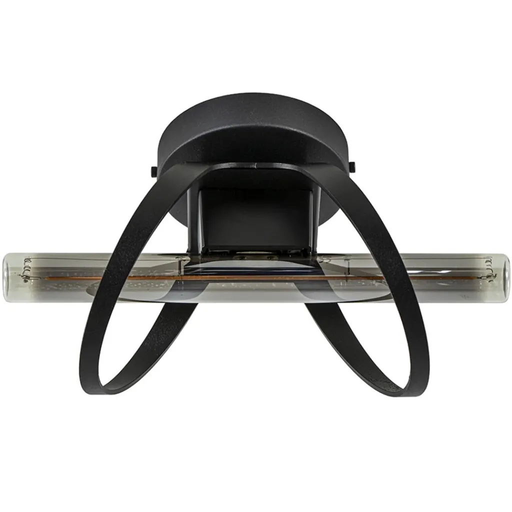 Straluma Design plafond/wandlamp mat zwart> Plafondlampen|Wandlampen