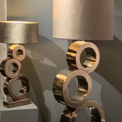 Straluma Design tafellamp Circles brons exclusief kap><noscript><img width=