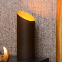 Straluma Design tafellamp uplighter mat zwart met goud><noscript><img width=