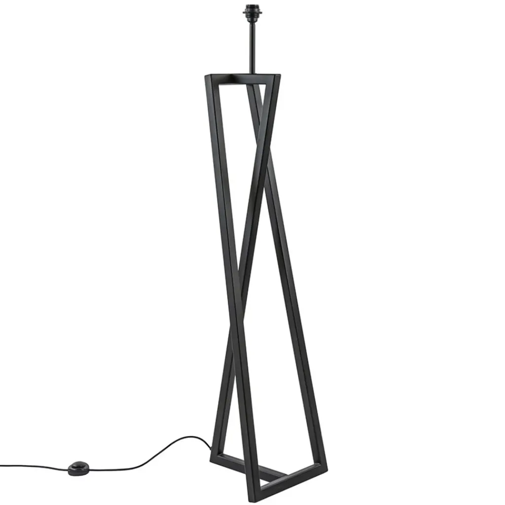 Straluma Design vloerlamp frame mat zwart excl kap> Lampenvoeten|Woonkamerlampen