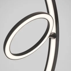 Straluma Design vloerlamp zwart met dubbele LED ring> Vloerlampen|LED Vloerlampen