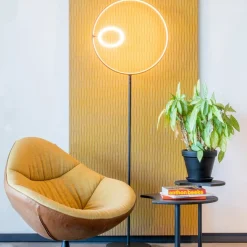 Straluma Design vloerlamp zwart met dubbele LED ring><noscript><img width=