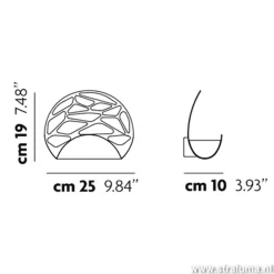 Straluma Design wandlamp Kelly LED brons><noscript><img width=