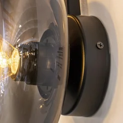 Straluma Design wandlamp mat zwart met smoke glas 8-lichts><noscript><img width=