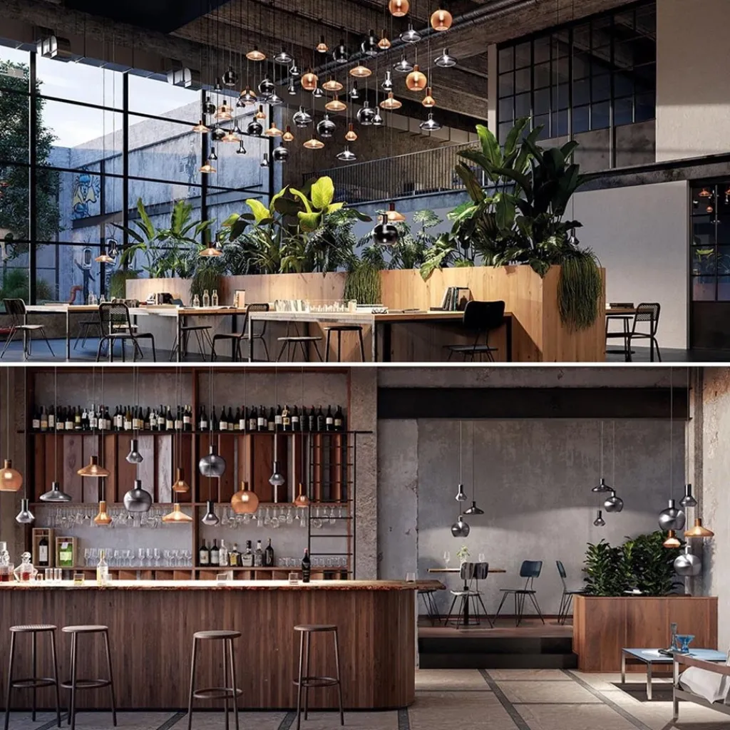 Straluma Diesel Living with Lodes hanglamp Flask A metallic black> Pendel Lampen|Keukenverlichting