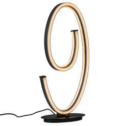 Straluma Dimbare LED tafellamp mat zwart ovaal><noscript><img width=