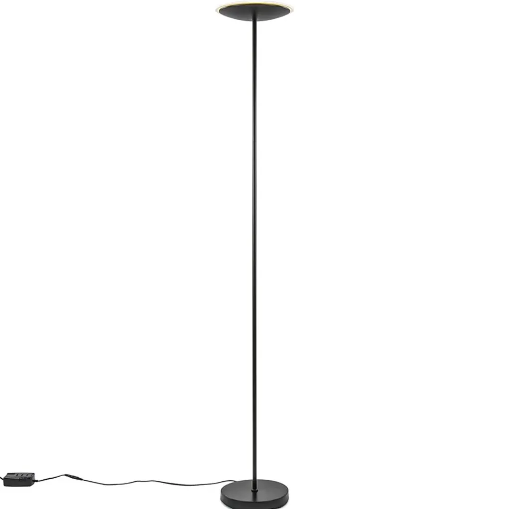 Straluma Dimbare LED uplighter vloerlamp mat zwart> Vloerlampen|Uplighters