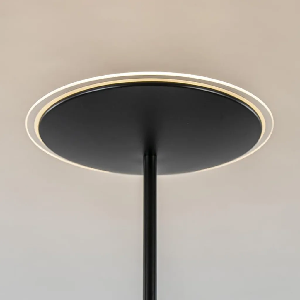 Straluma Dimbare LED uplighter vloerlamp mat zwart> Vloerlampen|Uplighters