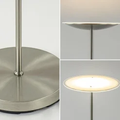 Straluma Dimbare LED uplighter vloerlamp nikkel><noscript><img width=