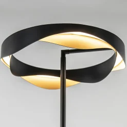 Straluma Dimbare LED vloerlamp zwart met goud><noscript><img width=