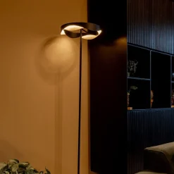 Straluma Dimbare LED vloerlamp zwart met goud><noscript><img width=