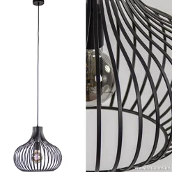 Straluma Draadhanglamp medium zwart 38cm><noscript><img width=