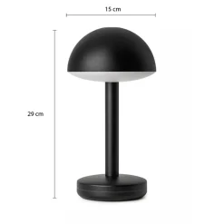 Straluma Draadloze LED tafellamp zwart oplaadbaar> Tafellampen|Buitenlampen