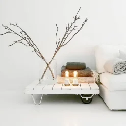 Straluma Draadloze tafellamp wit marmer met heldere lichtbron dimbaar><noscript><img width=