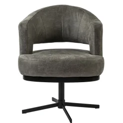 Straluma Draaibare armstoel bull-leder met return-system> Fauteuils