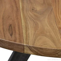 Straluma Eettafel Acaciahout 3-poot zwart  Ø120> Eettafels