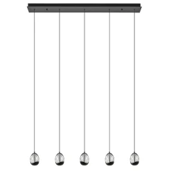 Straluma Eettafelhanglamp Clear Egg met zwart inclusief LED> Hanglampen|Eettafellampen