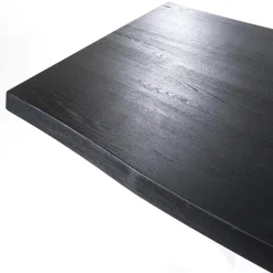 Straluma Eiken boomstam tafel met spinpoot zwart 240x100 cm><noscript><img width=