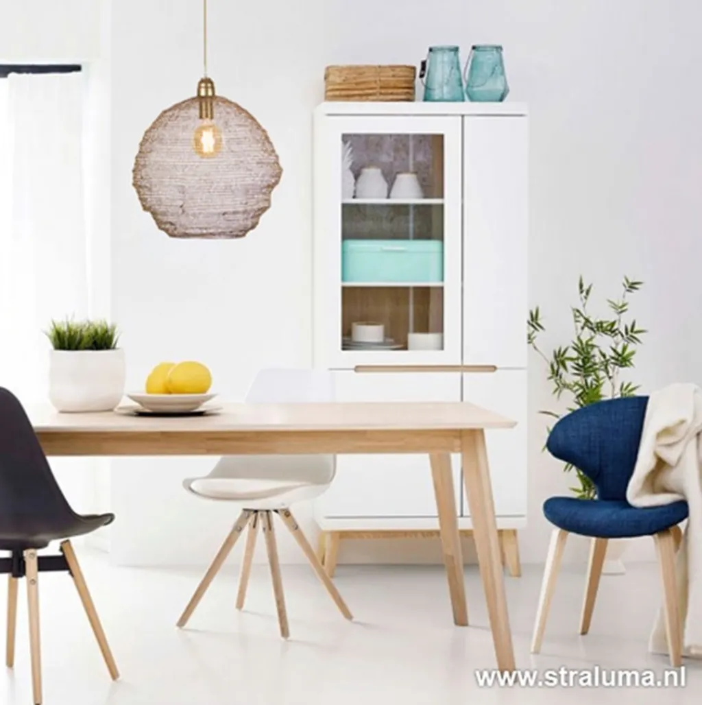 Straluma Gaas hanglamp Nina mat goud> Light and Living|Woonkamerlampen