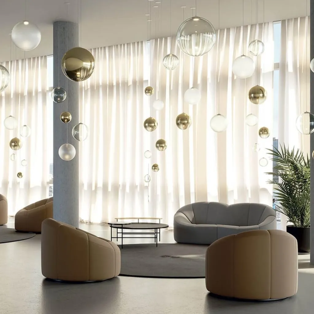 Straluma Glazen hanglamp Random Solo frosted wit 28 cm> Hanglampen|Videverlichting