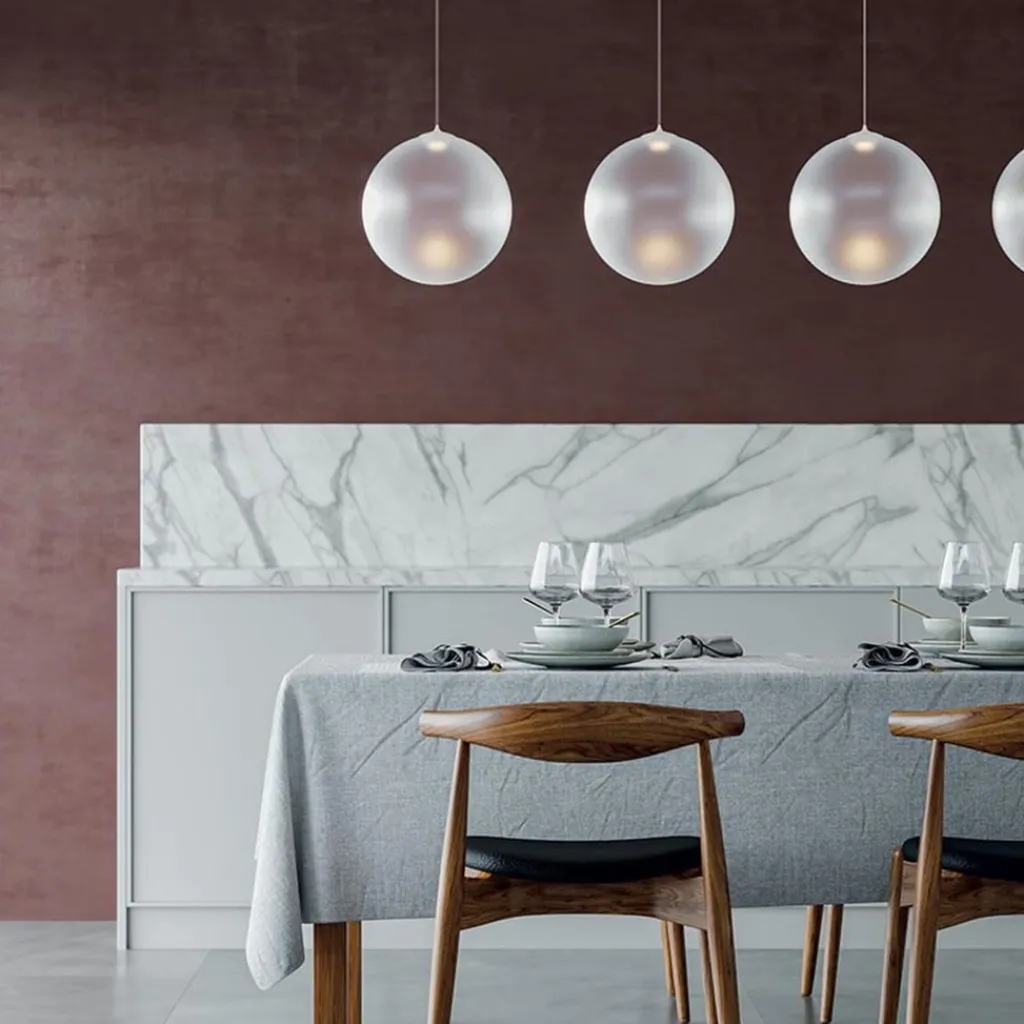 Straluma Glazen hanglamp Random Solo frosted wit 28 cm> Hanglampen|Videverlichting