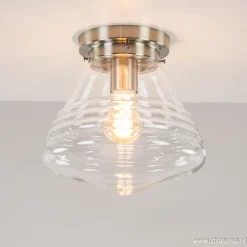 Straluma Glazen plafondlamp helder Art Deco> Plafonnières|Woonkamerlampen