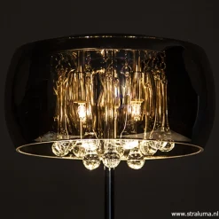 Straluma Glazen tafellamp Pearl met chroom><noscript><img width=