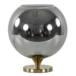 Straluma Globe tafellamp smoke/titanium met gouden voet> Tafellampen|Luxe Verlichting