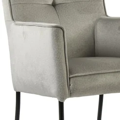 Straluma Grijs/beige eetkamerstoel met wieltjes gr 2><noscript><img width=