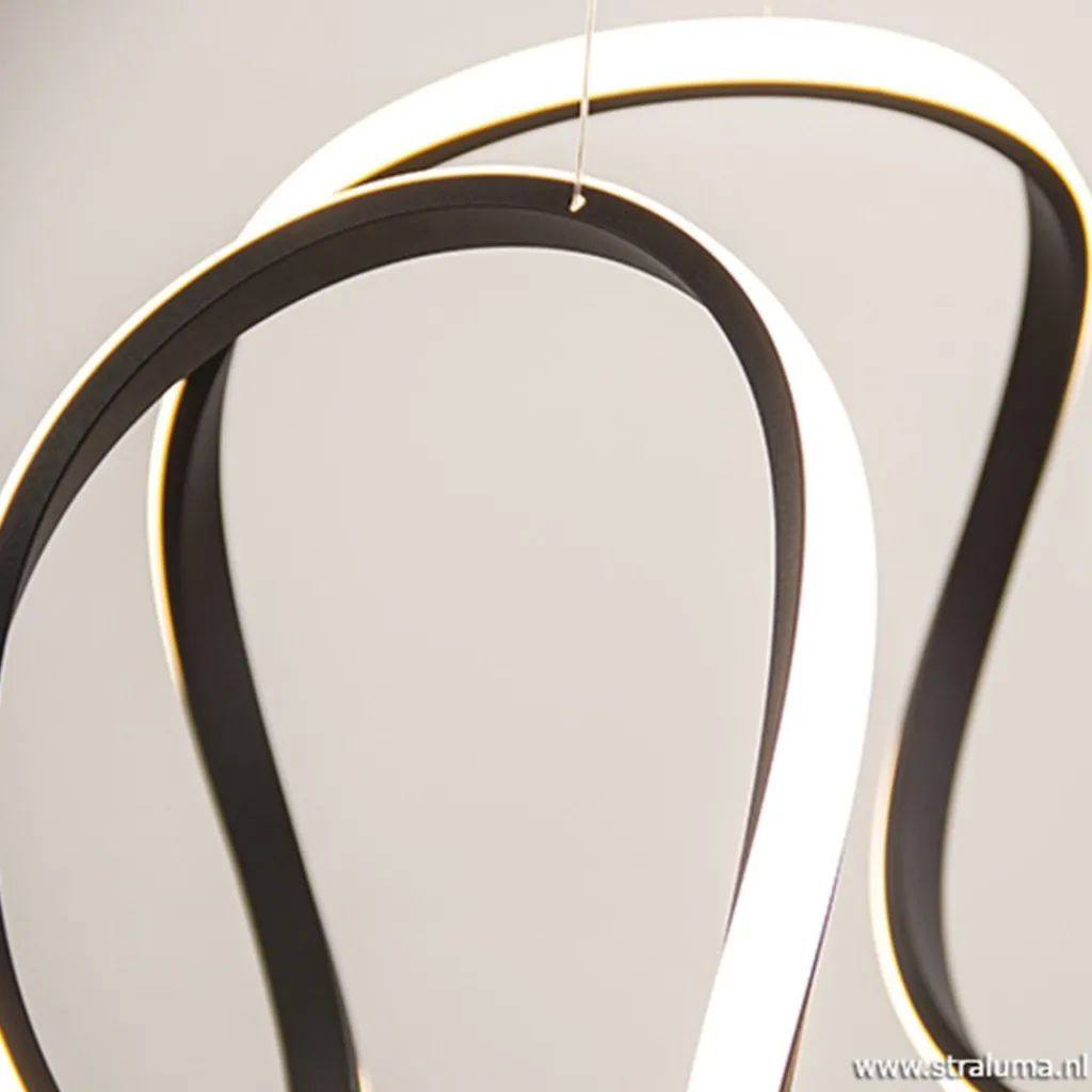 Straluma Grote design hanglamp zwart LED> Hanglampen|Eettafellampen