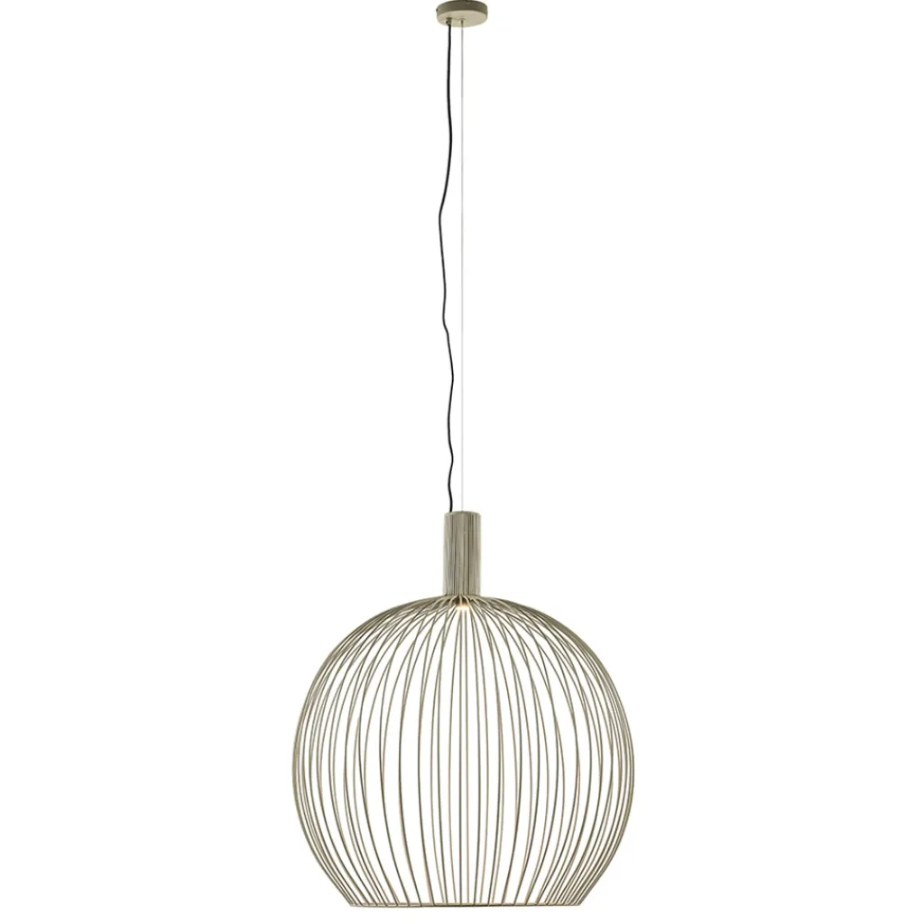 Straluma Grote draad hanglamp mat zand 70 cm> Hanglampen|Eettafellampen