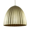 Straluma Grote hanglamp mat goud met relief 50 cm> Hanglampen|Design Verlichting