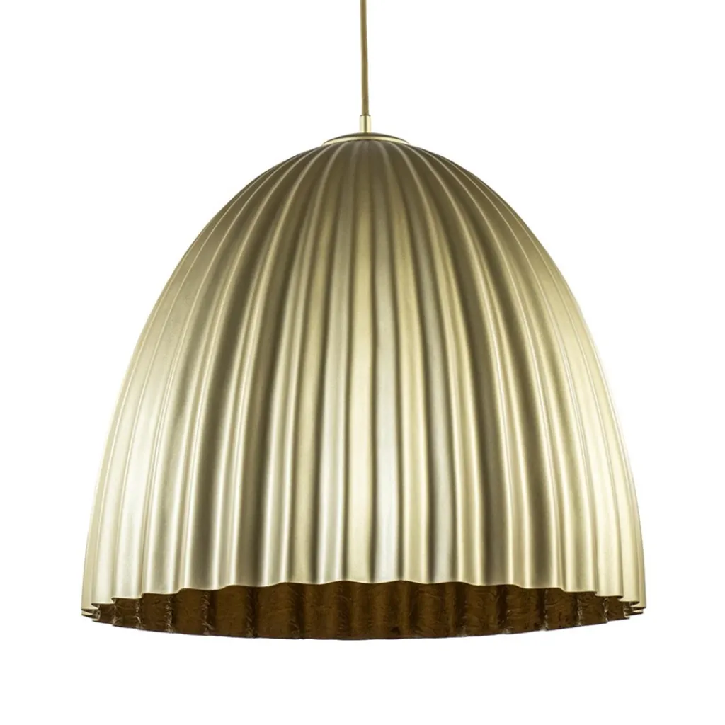 Straluma Grote hanglamp mat goud met relief 50 cm> Hanglampen|Design Verlichting