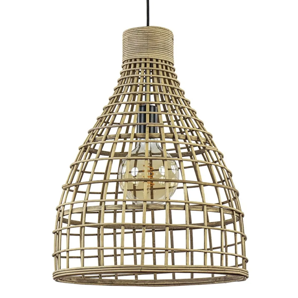Straluma Grote hanglamp Puerto rotan naturel Light and Light> Light and Living|Woonkamerlampen