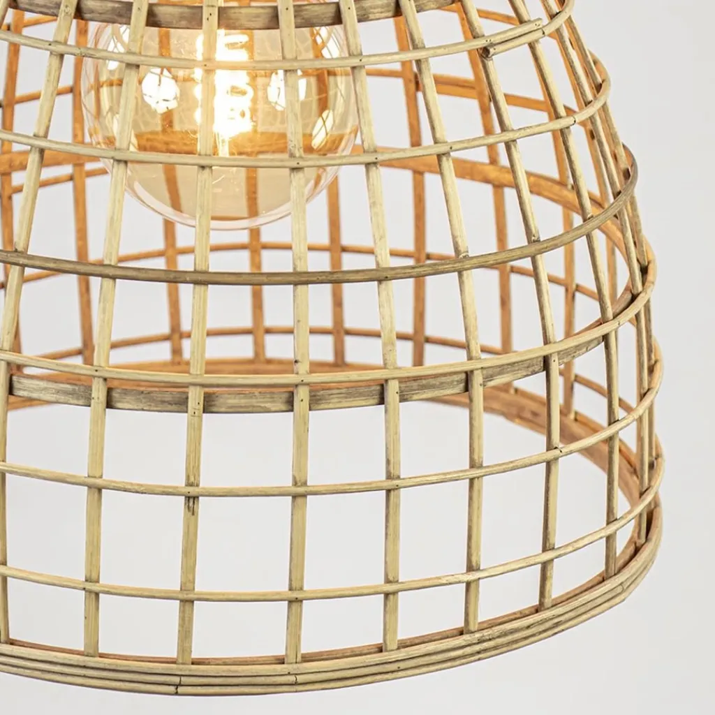 Straluma Grote hanglamp Puerto rotan naturel Light and Light> Light and Living|Woonkamerlampen