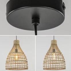 Straluma Grote hanglamp Puerto rotan naturel Light and Light><noscript><img width=