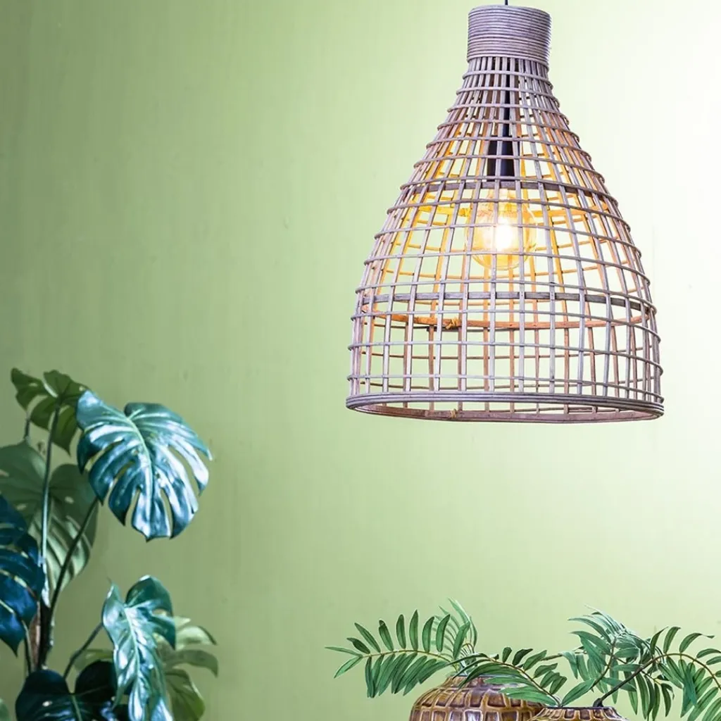 Straluma Grote hanglamp Puerto rotan naturel Light and Light> Light and Living|Woonkamerlampen