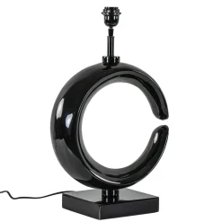 Straluma Grote lampvoet Maan shiny zwart> Tafellampen|Lampenvoeten