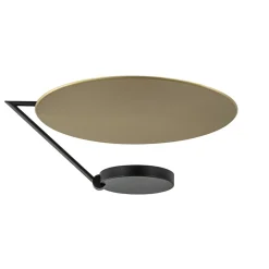 Straluma Grote LED plafondlamp zwart/goud indirect licht> Plafondlampen|Woonkamerlampen