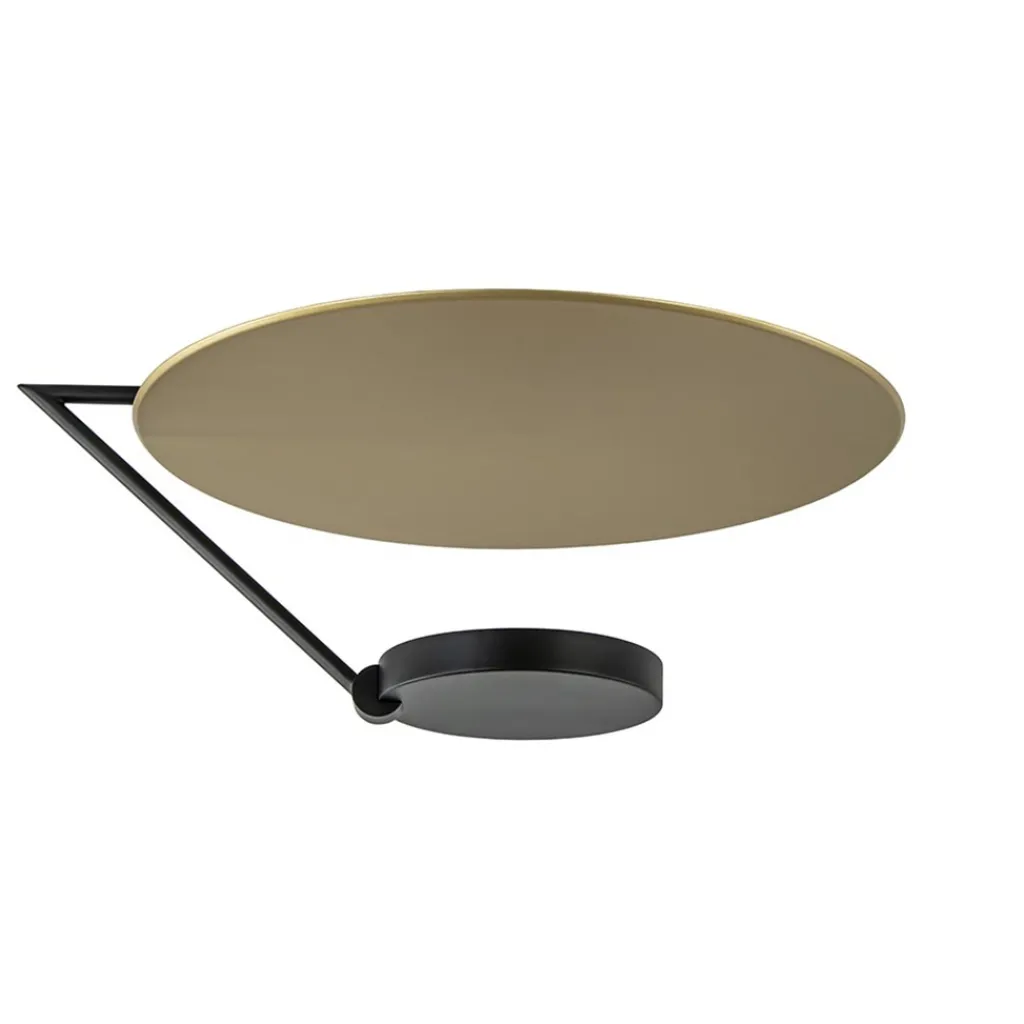 Straluma Grote LED plafondlamp zwart/goud indirect licht> Plafondlampen|Woonkamerlampen