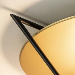 Straluma Grote LED plafondlamp zwart/goud indirect licht><noscript><img width=