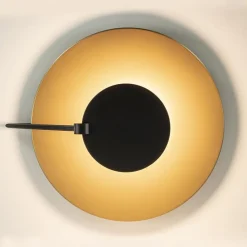 Straluma Grote LED plafondlamp zwart/goud indirect licht><noscript><img width=