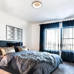 Straluma Grote plafondlamp goud 48 cm inclusief LED><noscript><img width=