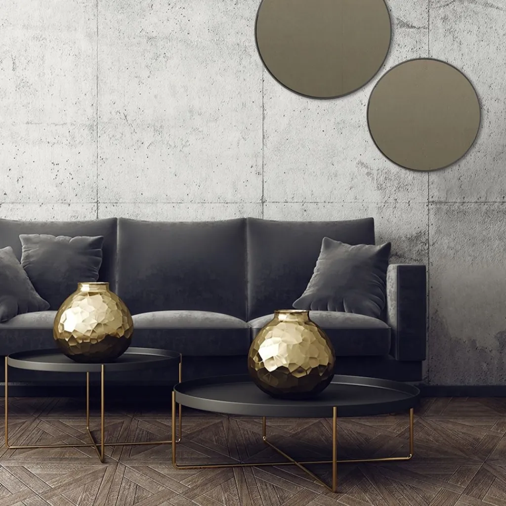 Straluma Grote spiegel Espejo 50 cm smoke glas> Light and Living