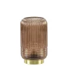Straluma Grote tafellamp op batterijen donkerbruin Lipa> Tafellampen|Light and Living