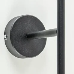 Straluma Grote wandlamp mat zwart met witte glazen bol><noscript><img width=